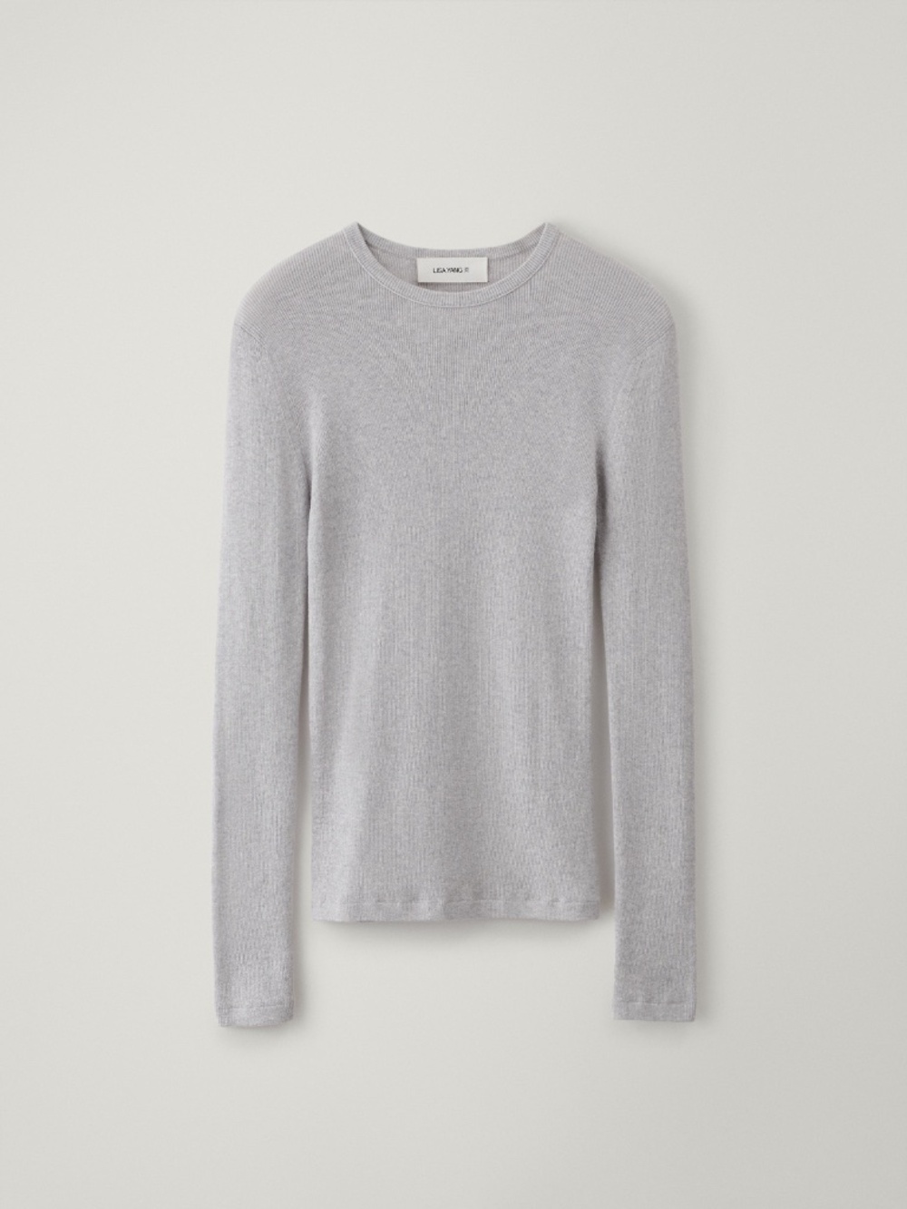 Lisa Yang Cashmere Blend Vivian Knit Top, Misty Grey, Size 2, Small